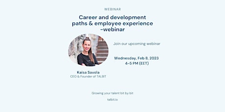 Career and development paths & employee experience -webinar