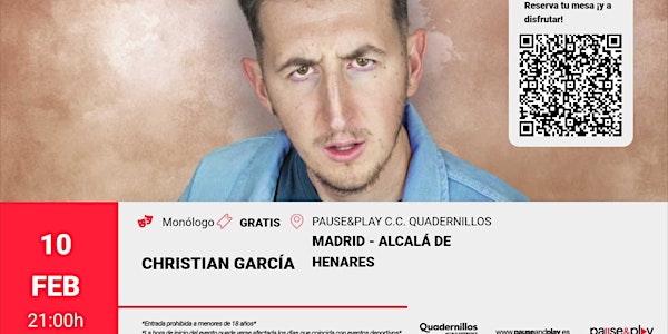 Monólogo Christian García Pause&Play C.C. Quadernillos (Alcalá de Henares)