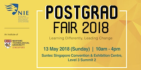 NIE Postgraduate Fair 2018: Learning Differently, Leading Change primary image