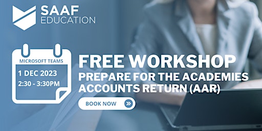 Free Workshop: Prepare for the Academies Accounts Return (AAR) primary image