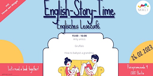 English Story-Time - Englisches Lesecafé (for Kids 0-6 y.)