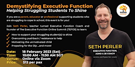 Primaire afbeelding van Demystifying Executive Functioning: Helping Struggling Students To Shine