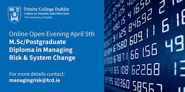 Online Open Evening: Online M.Sc./Pg Diploma in Managing Risk & System Chan...