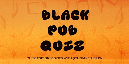 Black Pub Quiz - Music Edition