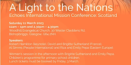 Echoes International Mission Day - A light to the nations