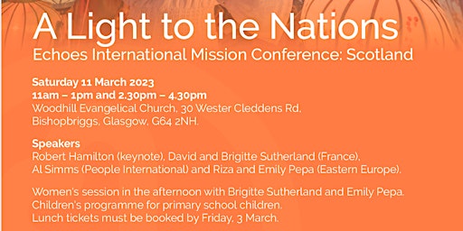 Echoes International Mission Day - A light to the nations