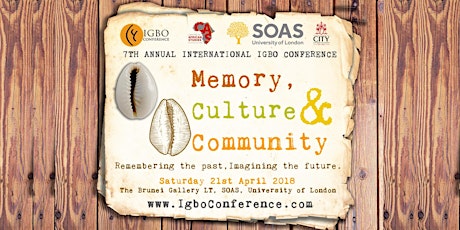 The 7th Igbo Conference : Memory, Culture & Community primary image