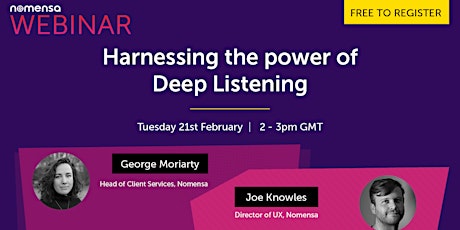 Harnessing the Power of Deep Listening