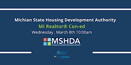 Michigan State Housing Development Authority (MSHDA) - MI Realtor® Con-ed