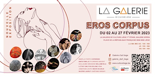 Invitation pour la nouvelle exposition « Eros Corpus »