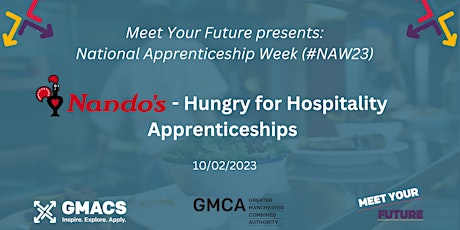 Nando's - Hungry for Hospitality Apprenticeships (#NAW2023 - MYF) primary image