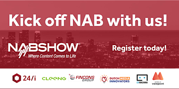 Kick off NAB 2018 with us!