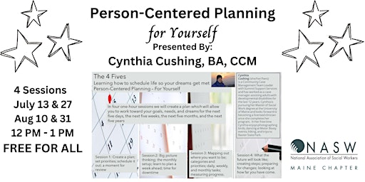 Person Centered Planning - For Yourself