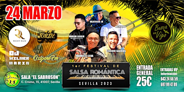 1er FESTIVAL DE SALSA ROMÁNTICA - SEVILLA 2023