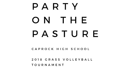 2018 Caprock-Party on the Pasture-Grass Volleyball Tournament primary image