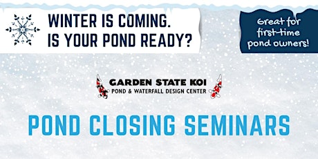 Pond Closing Seminars