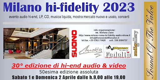 Milano hi-fidelity 2023, la rassegna più importante hi-end, FREE ENTRY