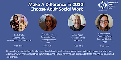 Make A Difference in 2023 - Choose Adult Social Work - Virtual Talk!
