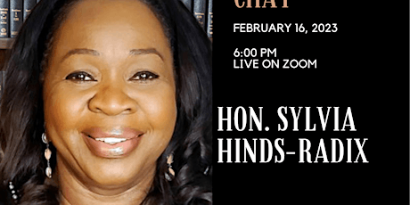 Fireside Chat With The Hon. Sylvia Hinds-Radix primary image