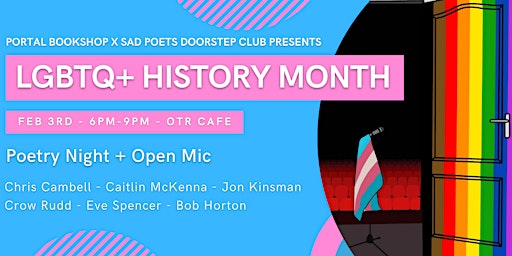 Portal Bookshop x SPDC Presents: LGBTQ+ History Month Poetry + Open Mic