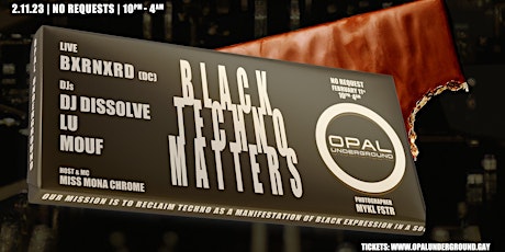 Opal Underground: Black Techno Matters Takeover