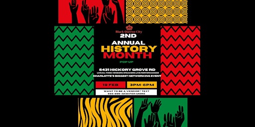 2nd Annual Black History Pop Up Shop