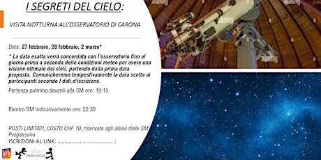 Visita astronomica osservatorio Carona