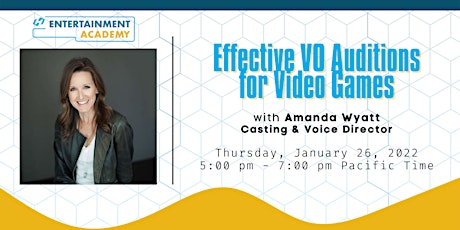 Effective VO Auditions for Video Games with Veteran Director Amanda Wyatt primary image