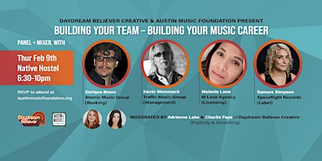 Building Your Team, Building Your Music Career // Panel + Mixer