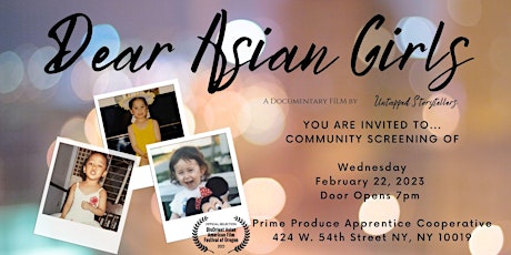 Community Screening "Dear Asian Girls"