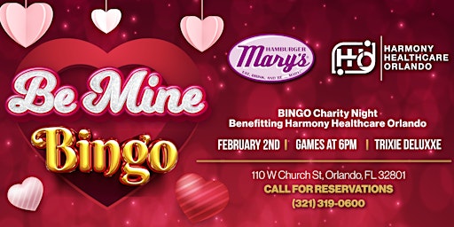 Be Mine BINGO Charity Night - Orlando