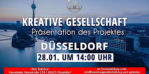Präsentation des Projektes “Kreative Gesellschaft” in Düsseldorf, am 28.01