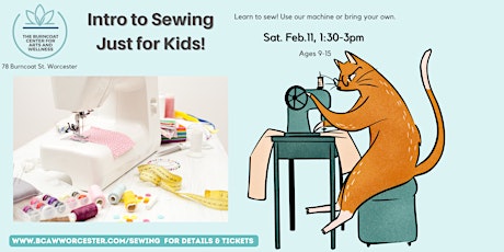 Intro to Sewing - Just for Kids! Ages 9+ | Learn to Sew | Multiple dates