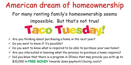 Taco Tuesday Homebuyer Information Dinner