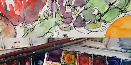 Watercolour & Pen Workshop-spontaneous & lively - High School Students 15+ primary image