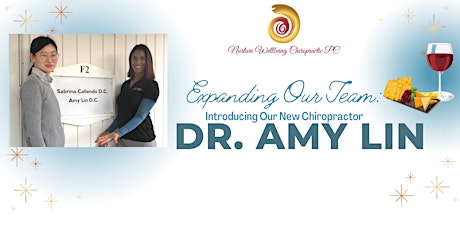 Expanding Our Team: Introducing Our New Chiropractor Dr. Amy Lin primary image