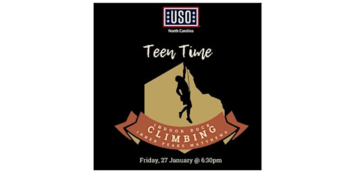 USO North Carolina Teen Time: Indoor Rock Climbing