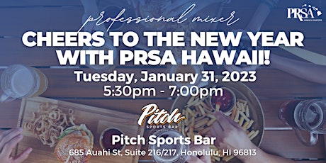 Primaire afbeelding van Cheers to the New Year with PRSA Hawaii!