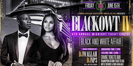Imagem principal do evento BLACKOWT IV: Black & White Affair Midnight Yacht Cruise
