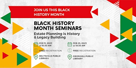 Black History Month Seminar - Beltsville Public Library