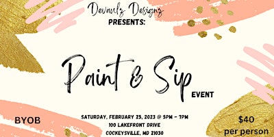 Paint & Sip Event