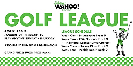 Johnny WAHOO! Golf Bar - Golf League
