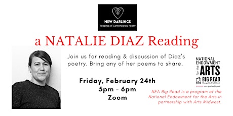 A Natalie Diaz Poetry Reading, a BIG READ event