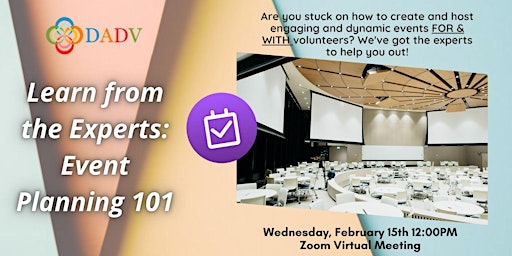 February General Meeting: Event Planning 101