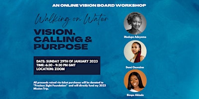 Walking on Water - Online Vision Board Workshop