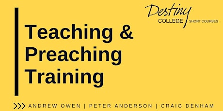 Teaching & Preaching Training primary image