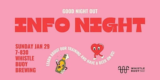 GNO Info Night at Whistle  Buoy Brewing