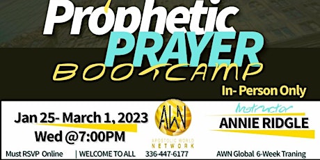 Free Prophetic Intercession Class (6 Weeks In Person) primary image