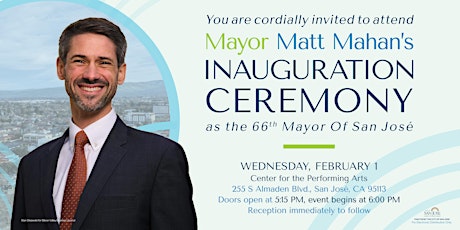 Mayor Matt Mahan's  Inauguration
