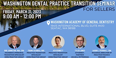 Washington Dental Practice Transition Seminar - For Sellers